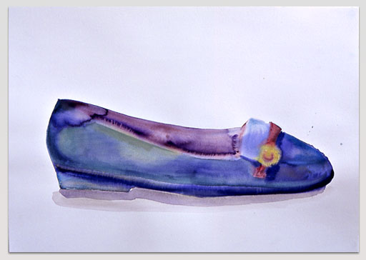 blue shoe