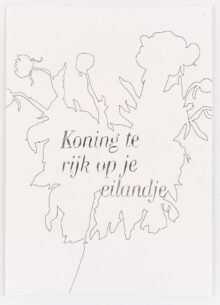 Koning te rijk op je eilandje – from the series “Beauty, and a threat of danger”